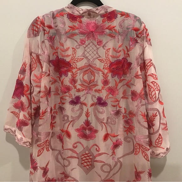 NWOT Soft Surroundings  Palisade Topper Metallic Embroidery (1X) - Picture 8 of 11